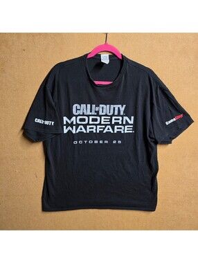 Call of Duty Modern Warfare shirt Gamestop CoD Promo October 25 XL